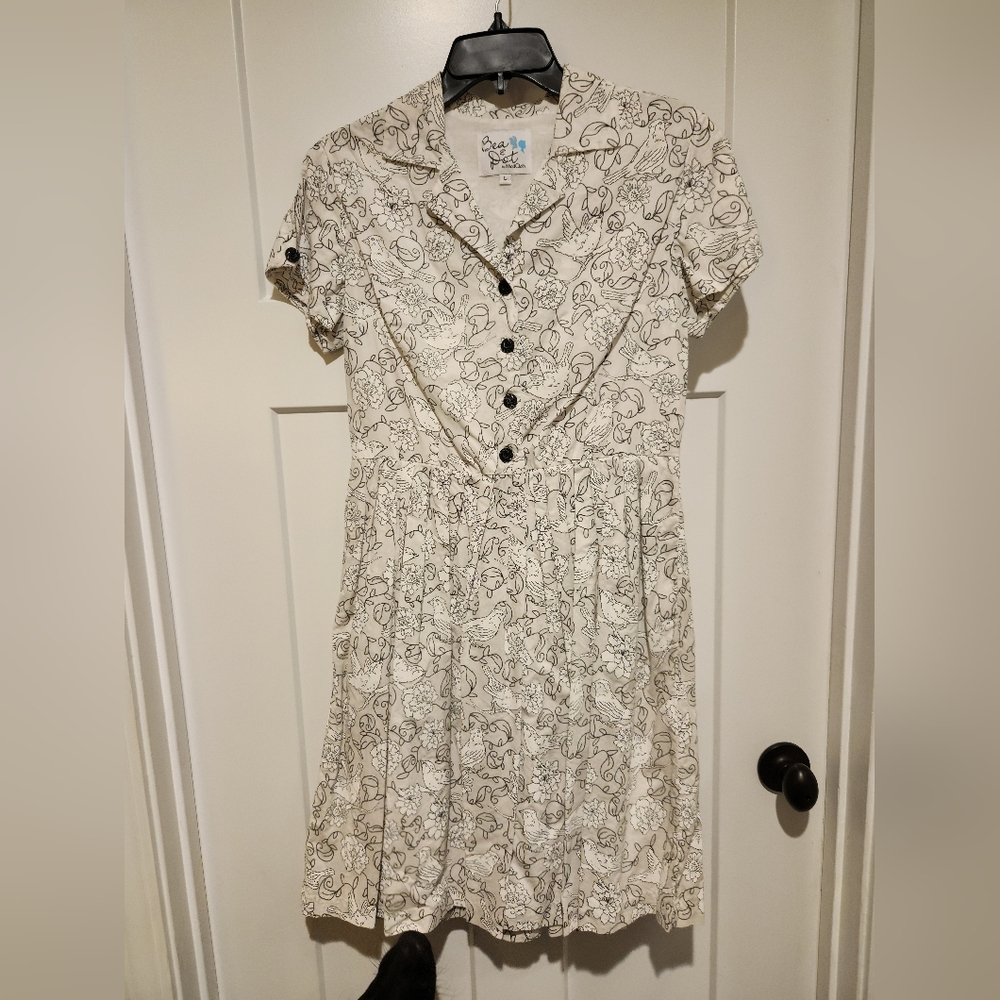 White Modcloth dress